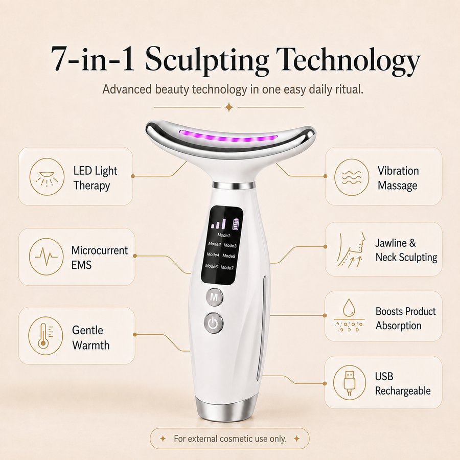 Vela — 7 in 1 Face & Neck Device