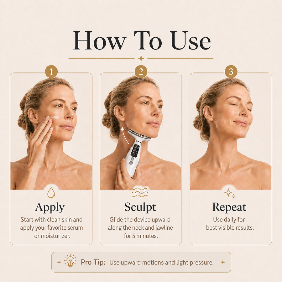 Vela — 7 in 1 Face & Neck Device